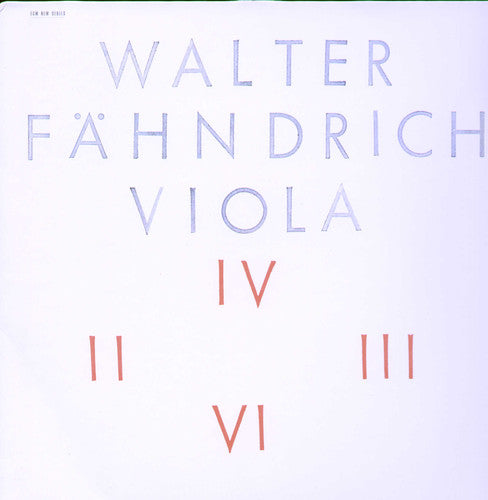 Walter Fähndrich: Va [ Vinyl ]