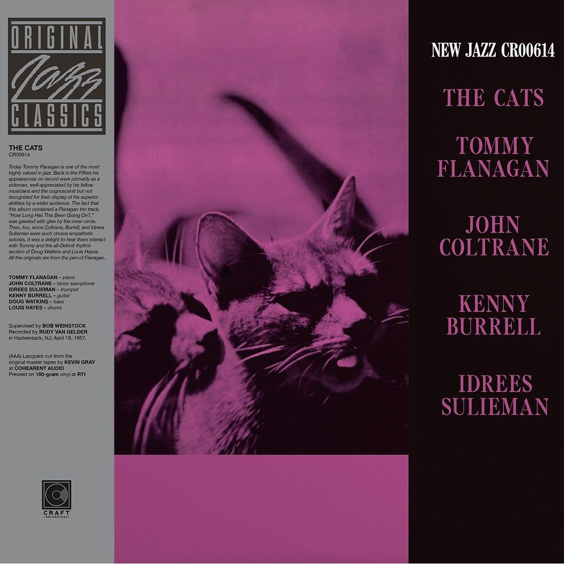 The Cats - Tommy Flanagan, John Coltrane, Kenny Burrell & Idrees Sulieman - The Cats - OJC LP [ Record ]