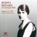 Rosita Renard: At Carnegie Hall - COMPACT DISCS