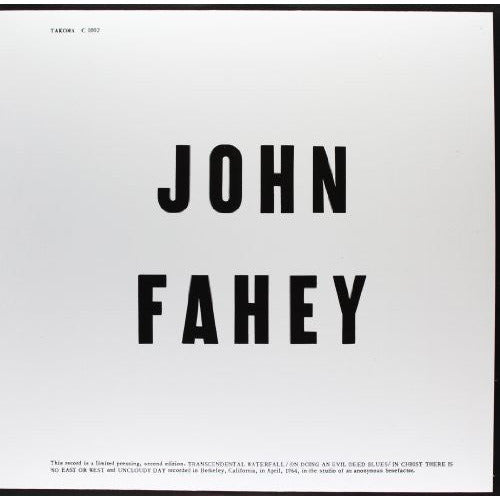John Fahey - Blind Joe Death - LP [ Record ]