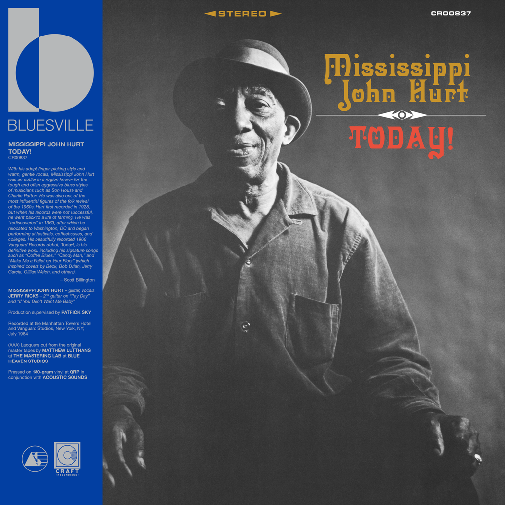 Mississippi John Hurt - Today! - Bluesville Acoustic Sound Series LP [ Record ]