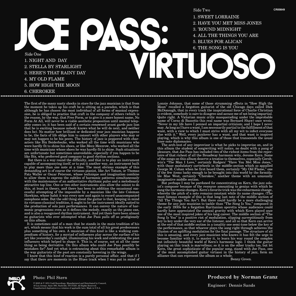 Joe Pass - Virtuoso - OJC LP [ Record ]