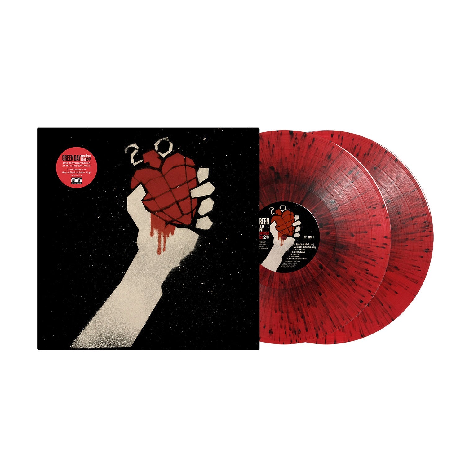 Green Day - American Idiot (20th Anniversary Edition) - Red/Black Splatter LP [ Record ]