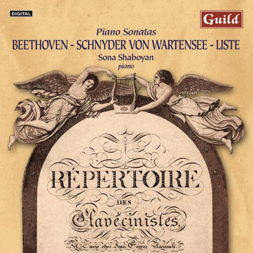 Beethoven / Liste / Von Wartensee / Shaboyan: Piano Sonatas By Beethoven Schnyder Von - COMPACT DISCS