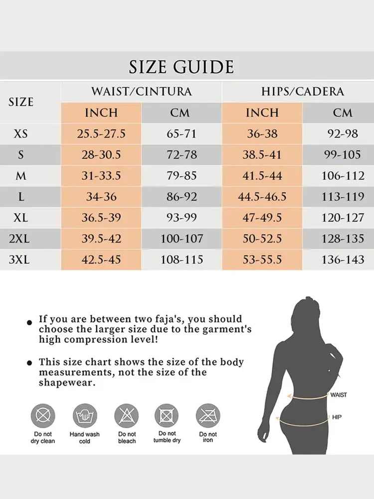 Women’s Colombianas Shapewear – Tummy Control, Butt Lifter, Zipper Crotch, Detachable Straps
