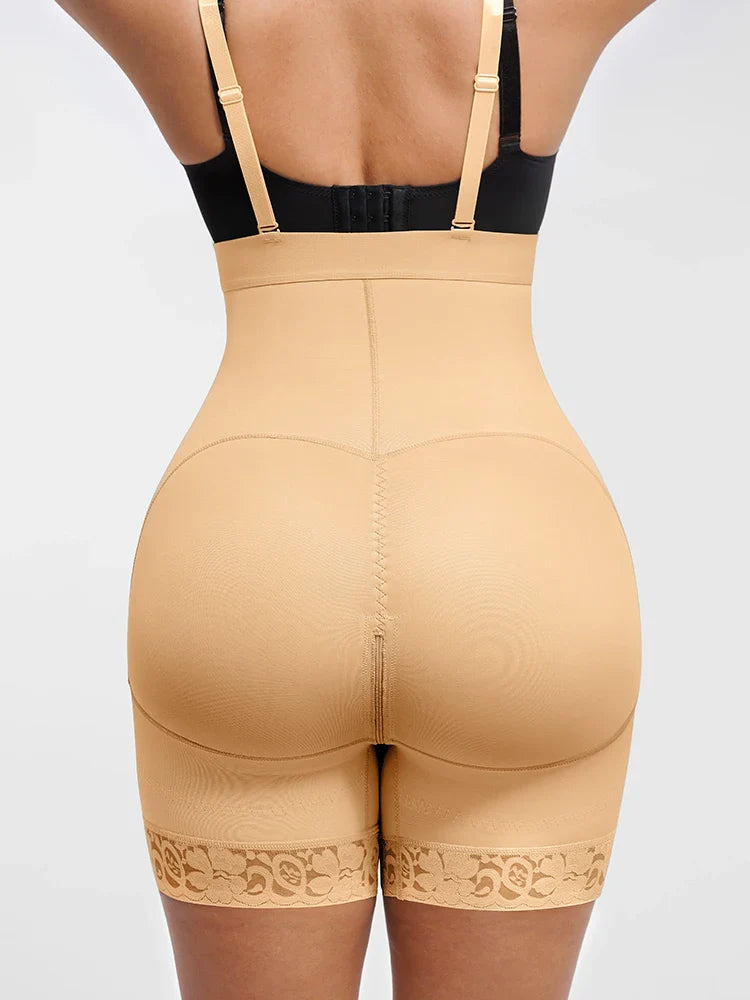 Butt Lifting Body Shaper with Zip Crotch Smooth Tummy Control