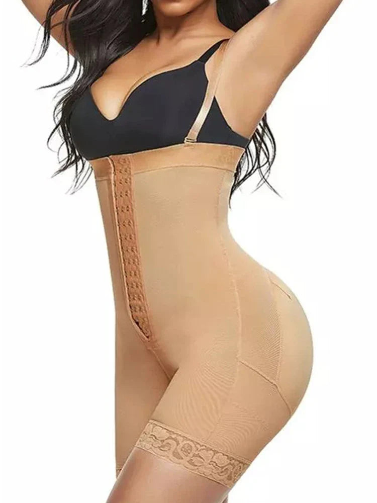 Butt Lifting Body Shaper with Zip Crotch Smooth Tummy Control