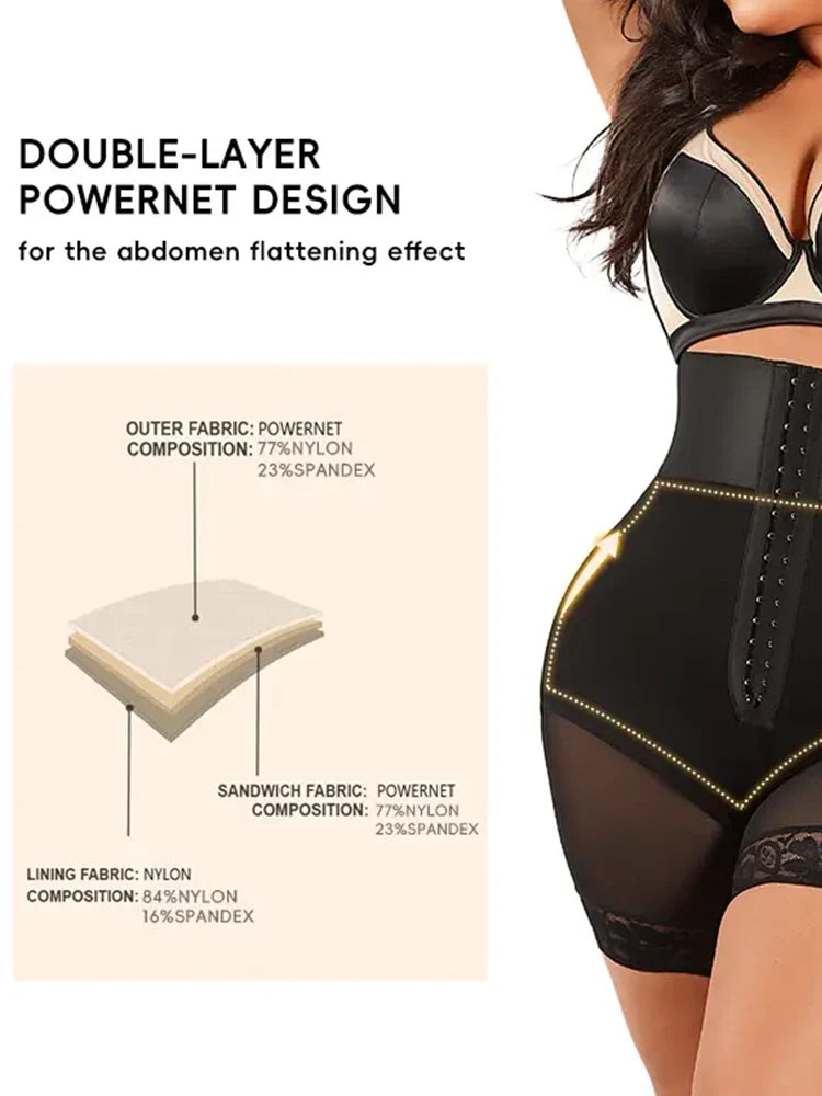 Highwaist Girdle BBL Shorts,Hip Lift Compression body shapewear
