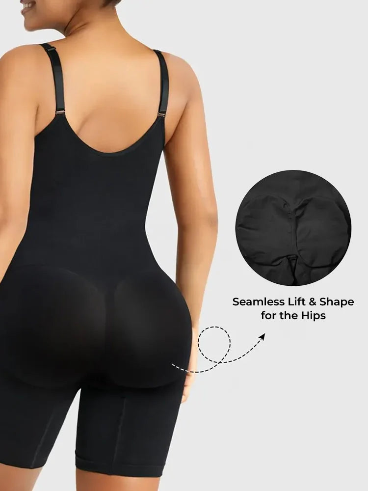 Zip-Up Sculpting Shapewear Bodysuit