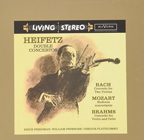 Jascha Heifetz: Double Concertos: Bach, Mozart, Brahms { CD }