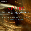 Mozart / Wien / Huss: Mozart: Three Salzburg Symphonies Nos. 21, 27 & 34 { CD }