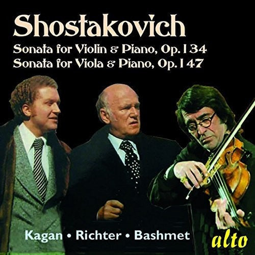 Richter / Kagan / Bashmet: Shostakovich: Vilolin Sonata Viola Sonata Opp. 134 { CD }