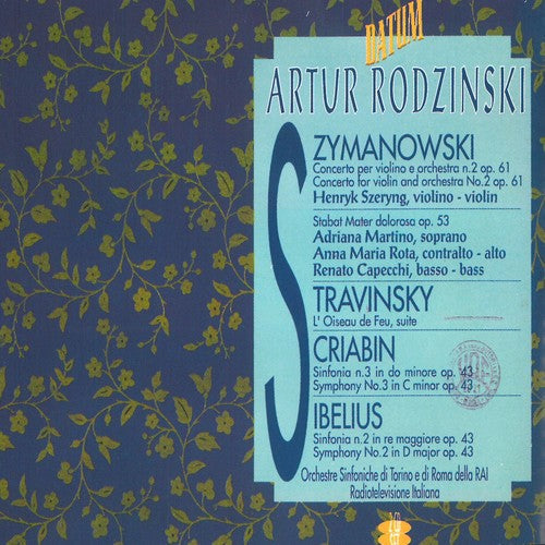 Scriabin / Sibelius / Szeryng / Rodzinski: Artur Rodzinsky Conducts { CD }