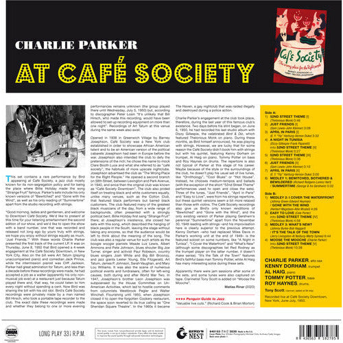 Charlie Parker - At Cafe Society - Import LP [ Record ]