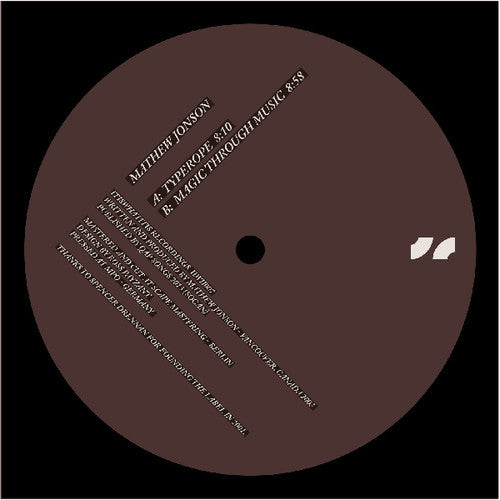 Mathew Jonson: Typerope [ Vinyl ]