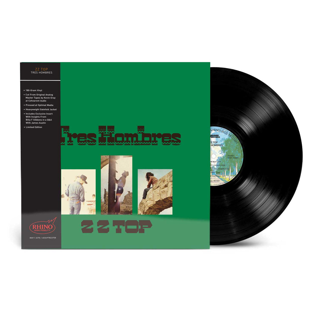 ZZ Top - Tres Hombres - Rhino Hi-Fi LP [ Record ]