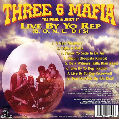 Three 6 Mafia - Live By Yo Rep (B.O.N.E. Dis) - 12" EP [ Record ]