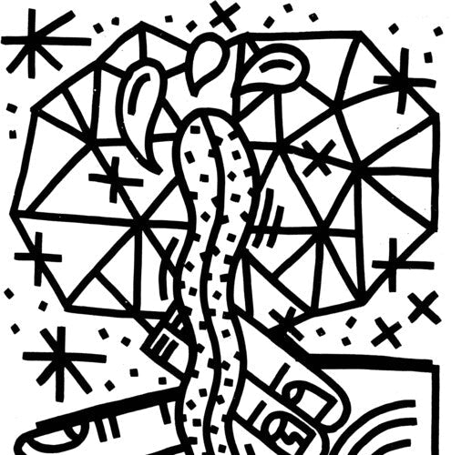 Chrisman: Makila - White W/black Splatter [ Vinyl ]
