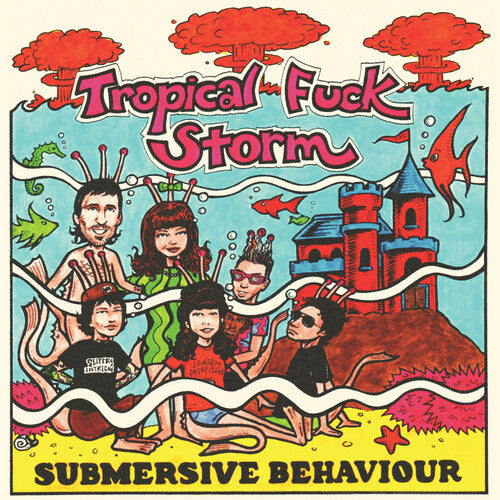 Tropical Fuck Storm: Submersive Behaviour - Clear/aqua Blue Smoke - VINYL