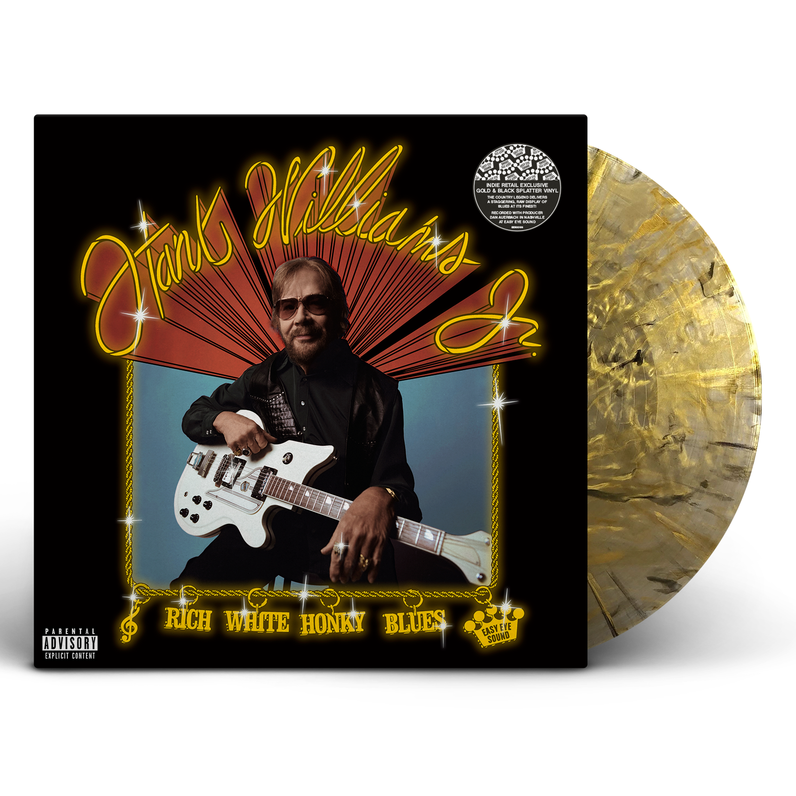 Hank Williams Jr. - Rich White Honky Blues - Indie LP [ Record ]