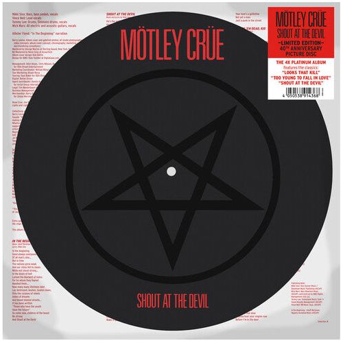 Motley Crue - Shout At The Devil - Picture Disc LP [ Record ]