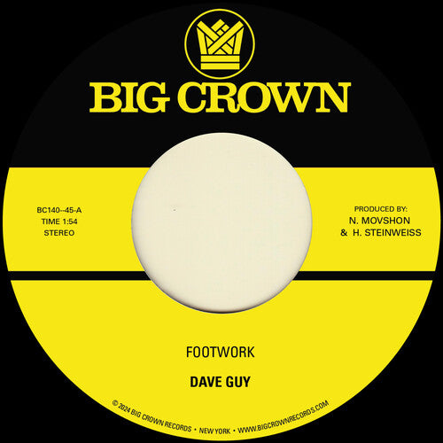 Dave Guy: Footwork B/W Morning Glory - 7-INCH SINGLE