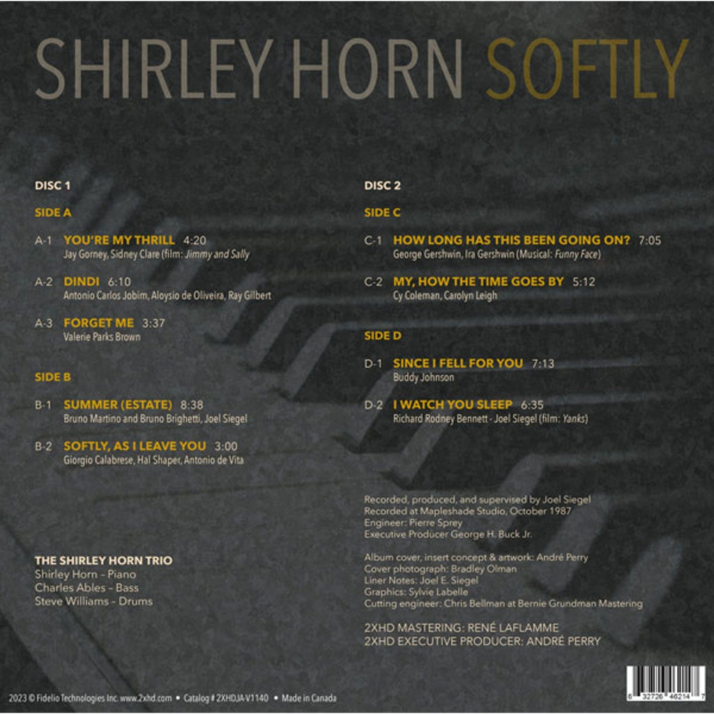 Shirley Horn - Softly - 2xHD LP [ Record ]