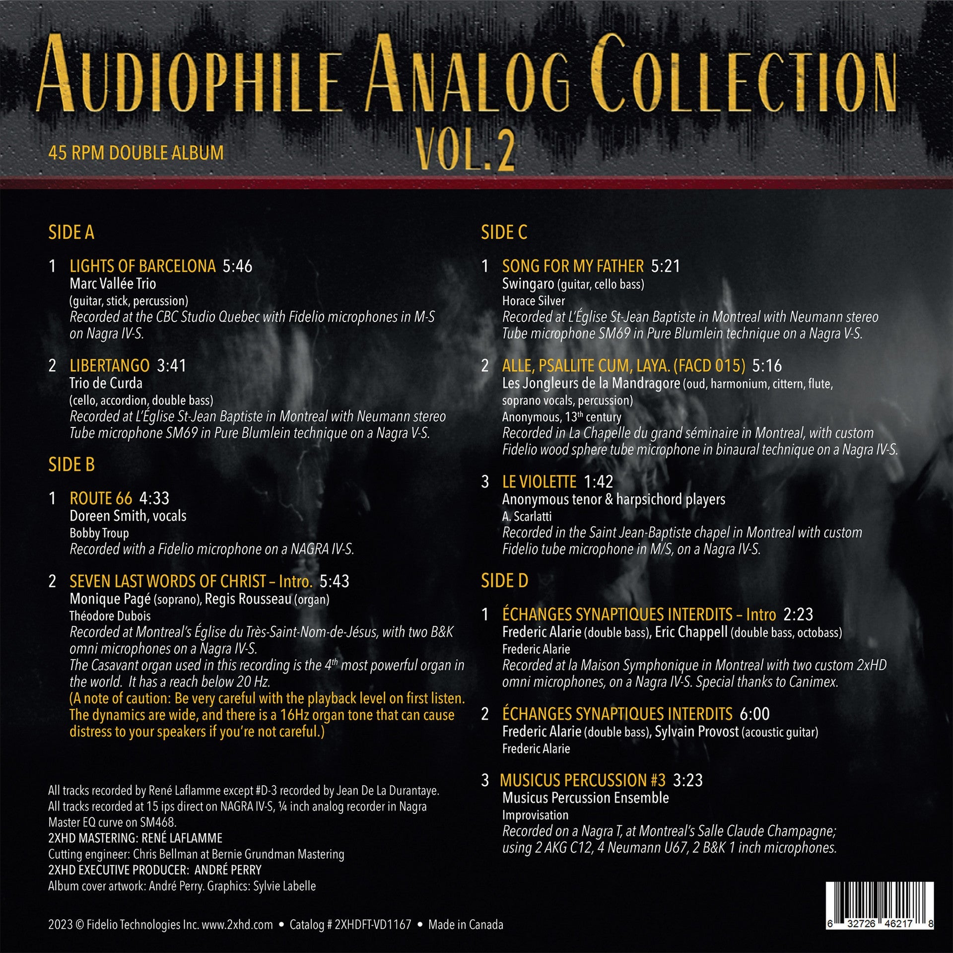 Various Artists - Audiophile Analog Collection Vol. 2 - 2xHD LP [ Record ]