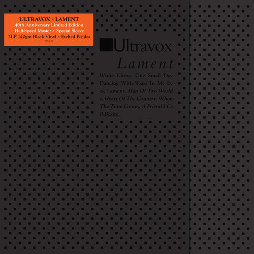 Ultravox - Lament (40th Anniversary Edition) - LP [ Record ]