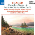 Esther Valentin-Fieguth: Brahms: Complete Songs, Vol. 6 { CD }