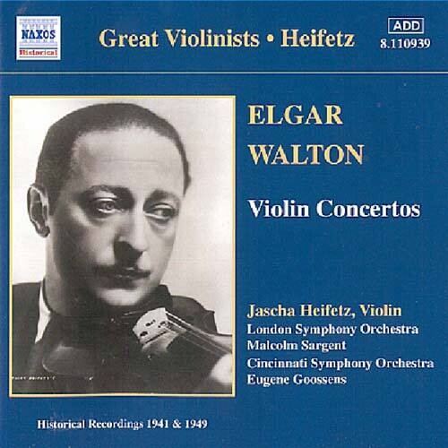 Jascha Heifetz: Plays Elgar/Walton { CD }