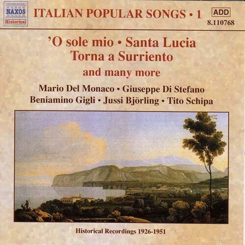 Italian Popular Songs: Vol. 1 { CD }