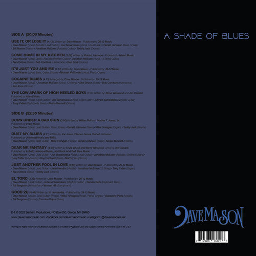 Dave Mason - A Shade of Blues - LP [ Record ]