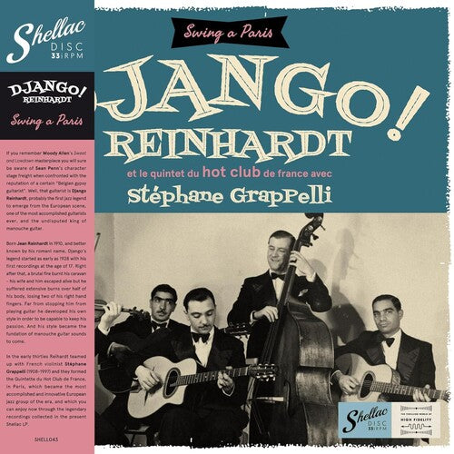 Django Reinhardt: Et Le Quintet Du Hot Club De France Avec Stephane Grapelli - VINYL