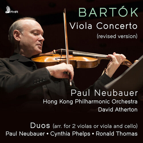 Ariel Lanyi: Bartok: Viola Concerto (revised version); Duos (arr. P. Bartok) { CD }