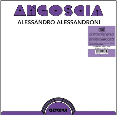 Alessandro Alessandroni: Angoscia [ Vinyl ]