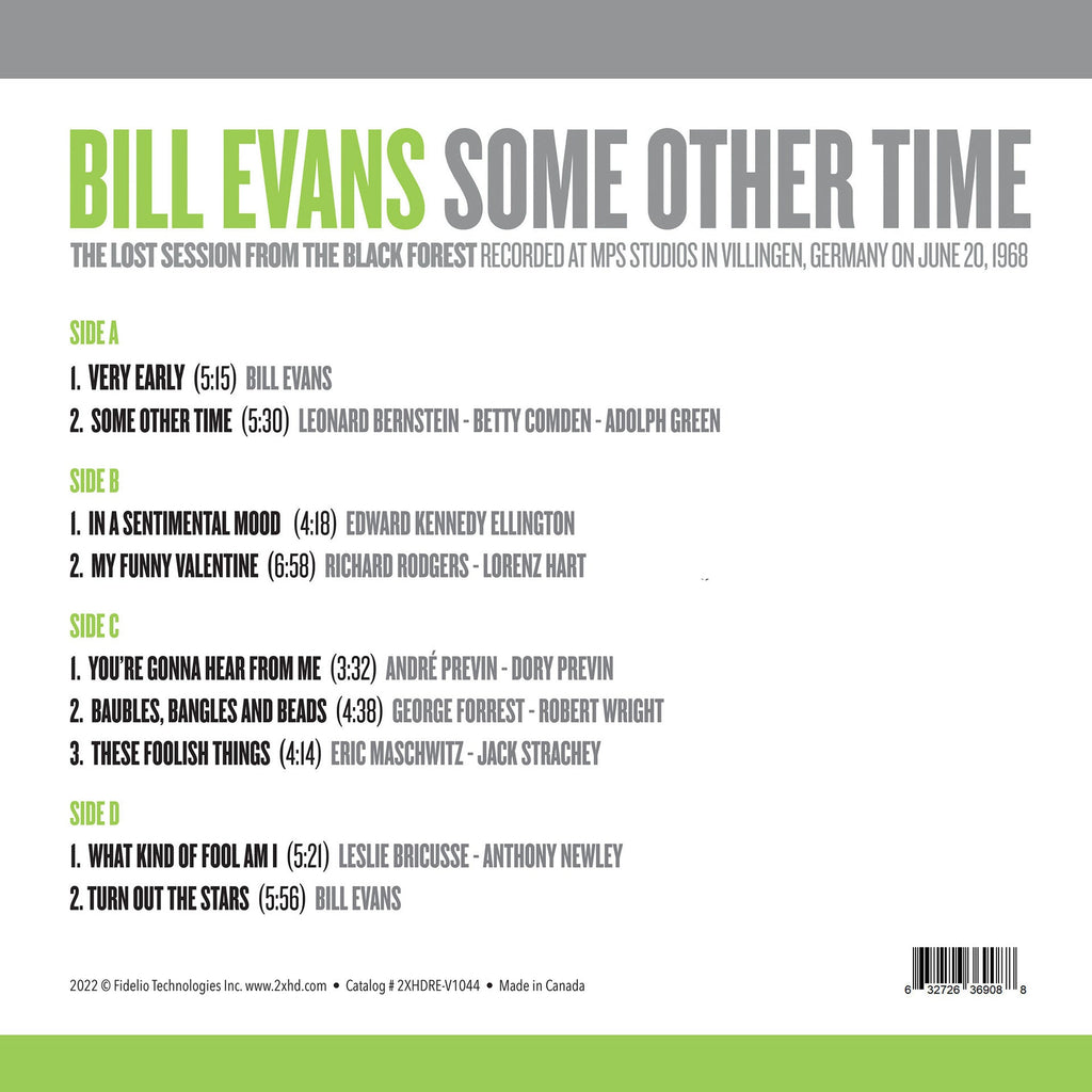 Bill Evans - Some Other Time: The Lost Session from the Black Forest - 45rpm LP [ Record ]