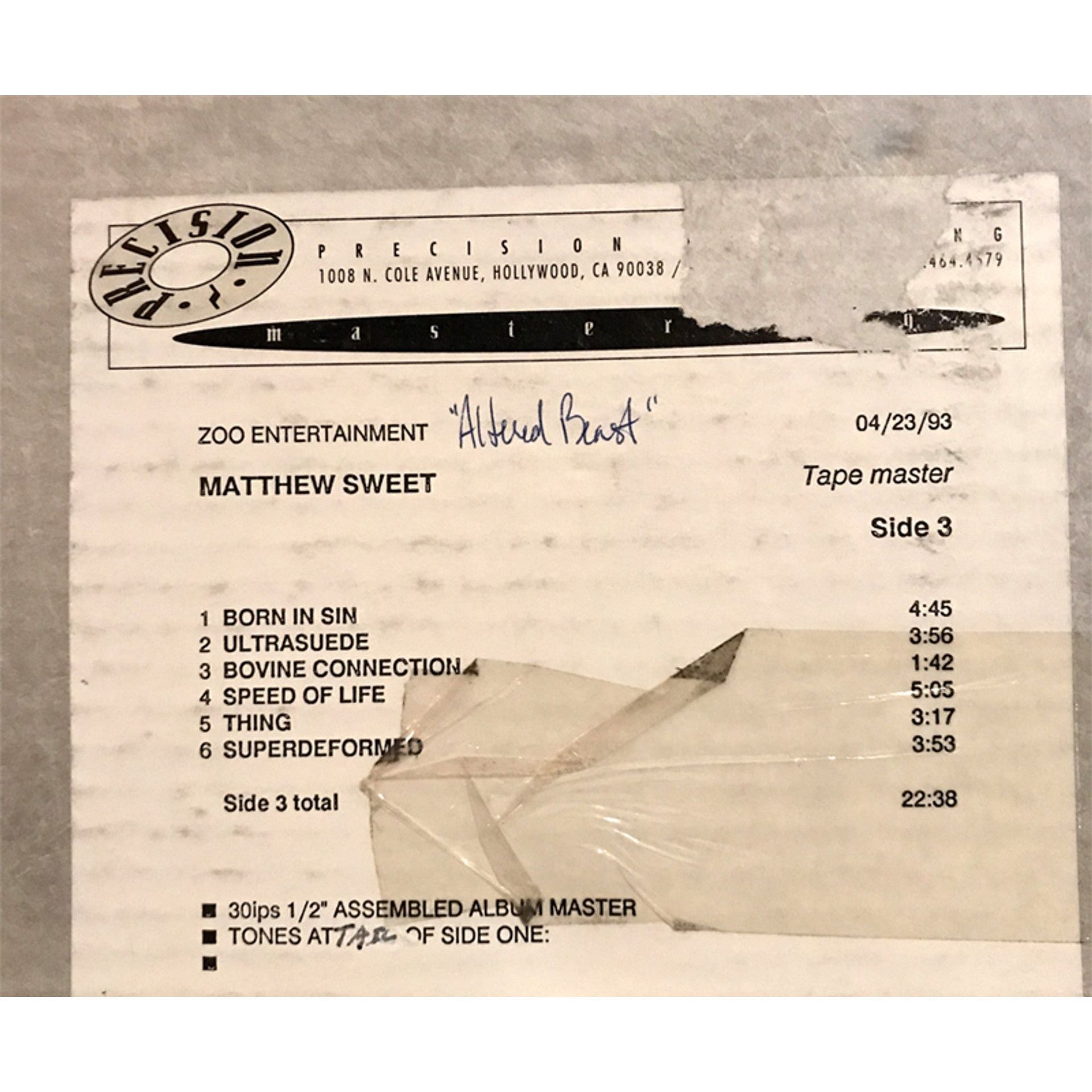 Matthew Sweet - Altered Beast -Intervention Records SACD [ Record ]