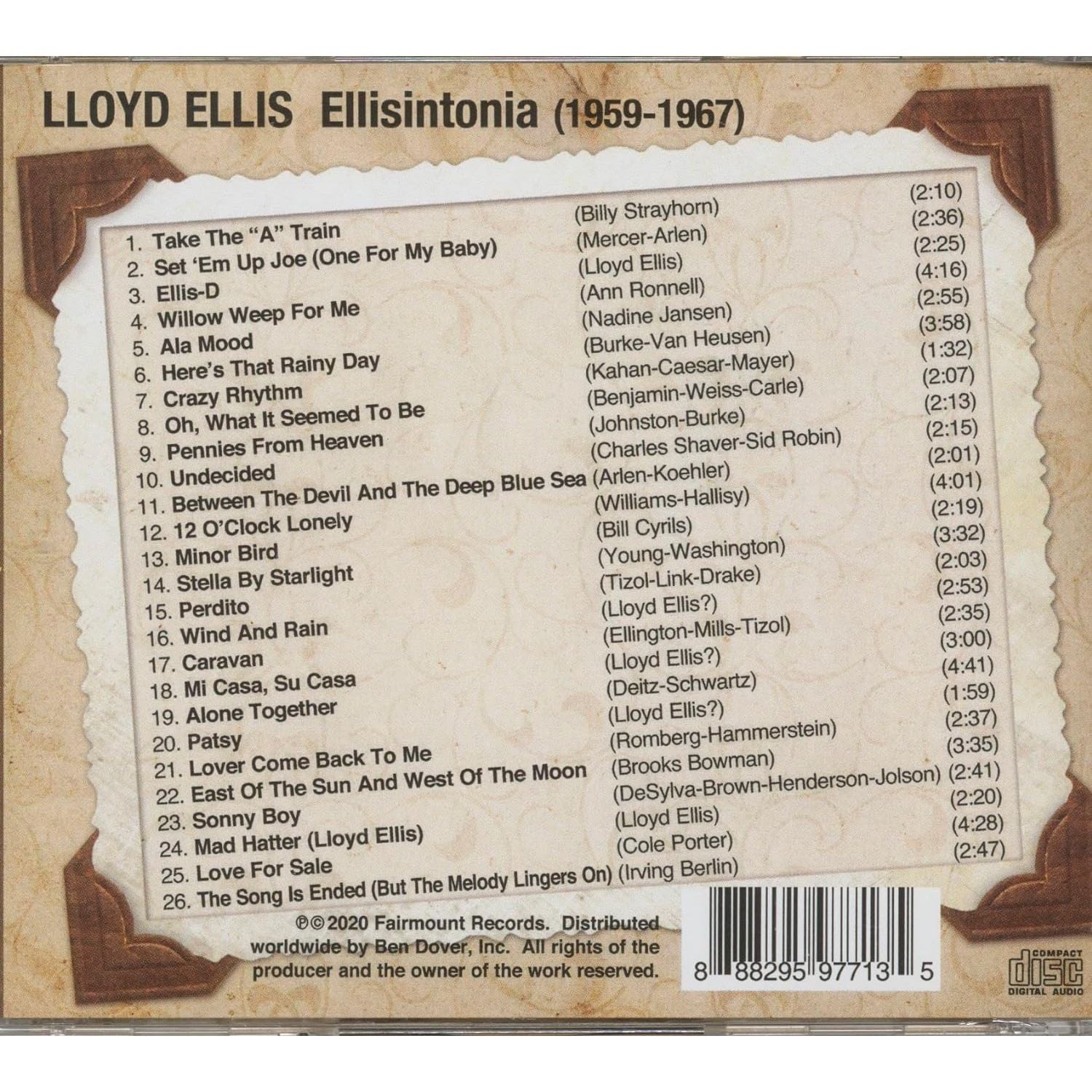 Lloyd Ellis - Ellisintonia (1959-1967) - CD [ Record ]