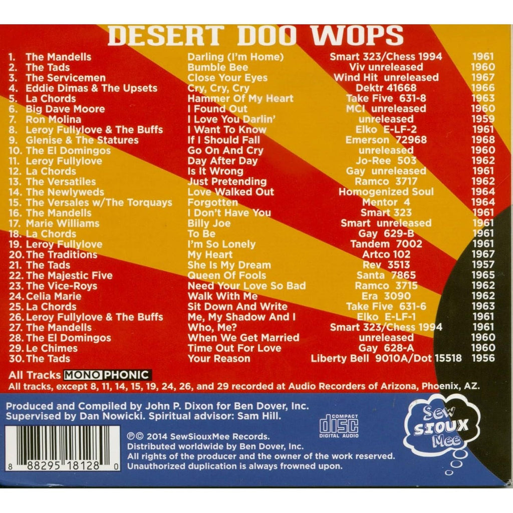 Various Artists - Desert Doo Wops 1956-1968 - CD [ Record ]