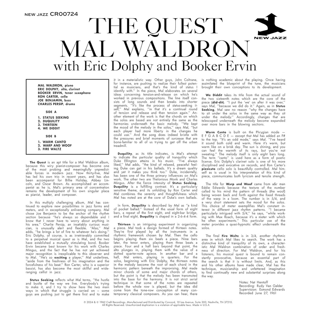 Mal Waldron - The Quest - OJC LP [ Record ]