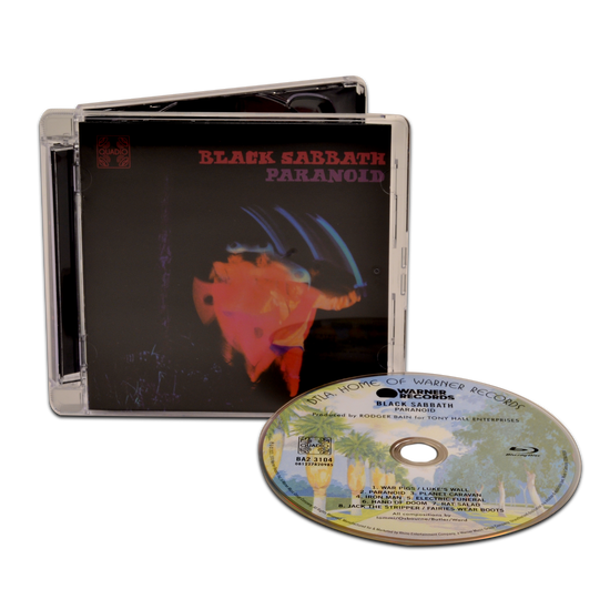 Black Sabbath - Paranoid - (Quadio) Blu-Ray Audio Disc [ Record ]