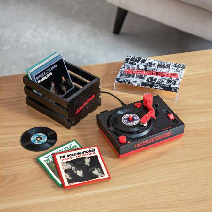 Crosley - Rolling Stones RSD3 Turntable with Crate and Six 3-Inch Singles [ Record ]
