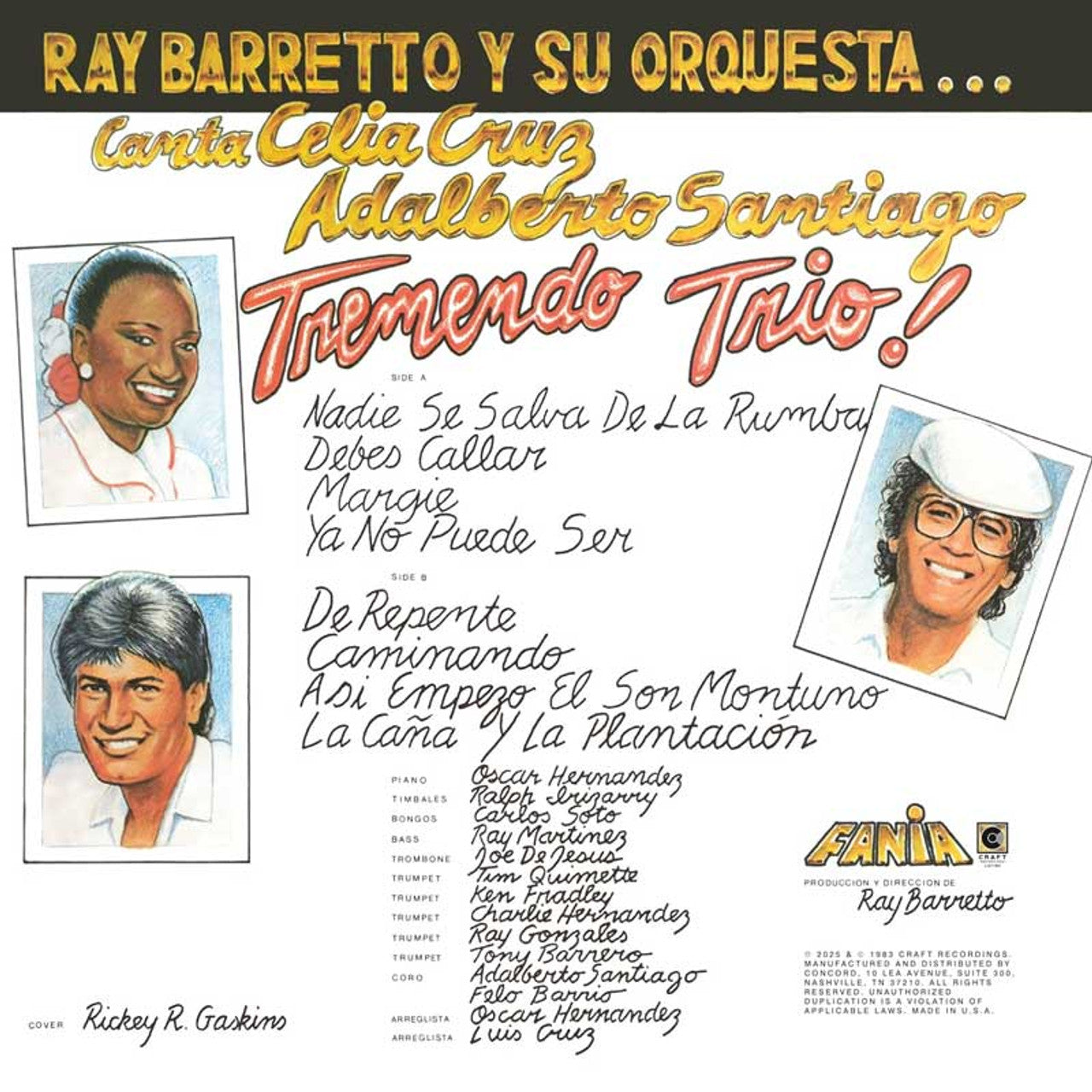 Celia Cruz, Ray Barretto & Adalberto Santiago - Tremendo Trio! - LP [ Record ]