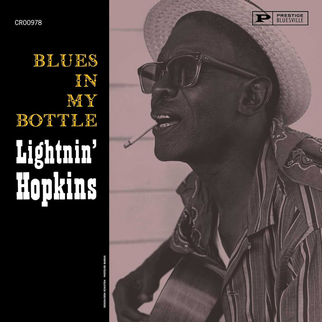 Lightnin' Hopkins - Blues In A Bottle - Bluesville Acoustic Sounds Series LP [ Record ]