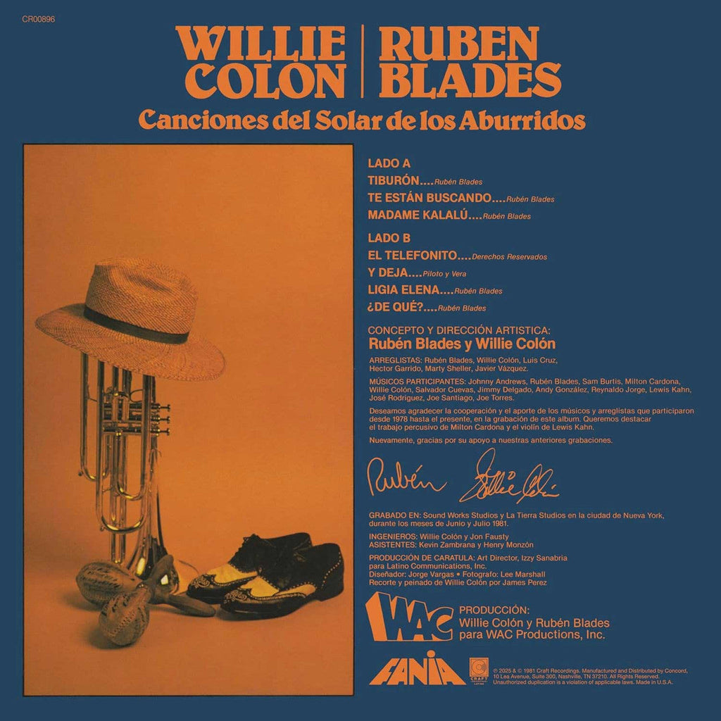 Willie Colon & Ruben Blades - Canciones del Solar de los Aburridos - LP [ Record ]