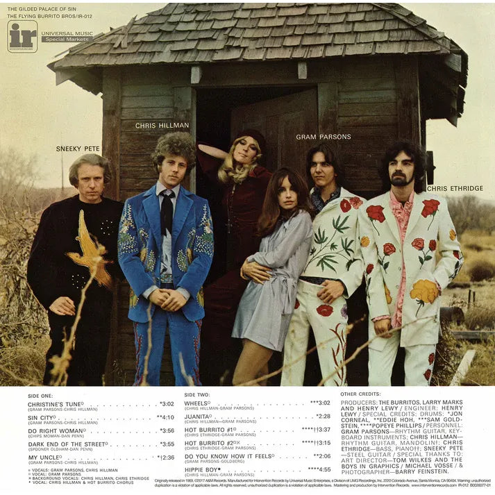 The Flying Burrito Brothers - The Gilded Palace Of Sin - Intervention Records LP [ Record ]