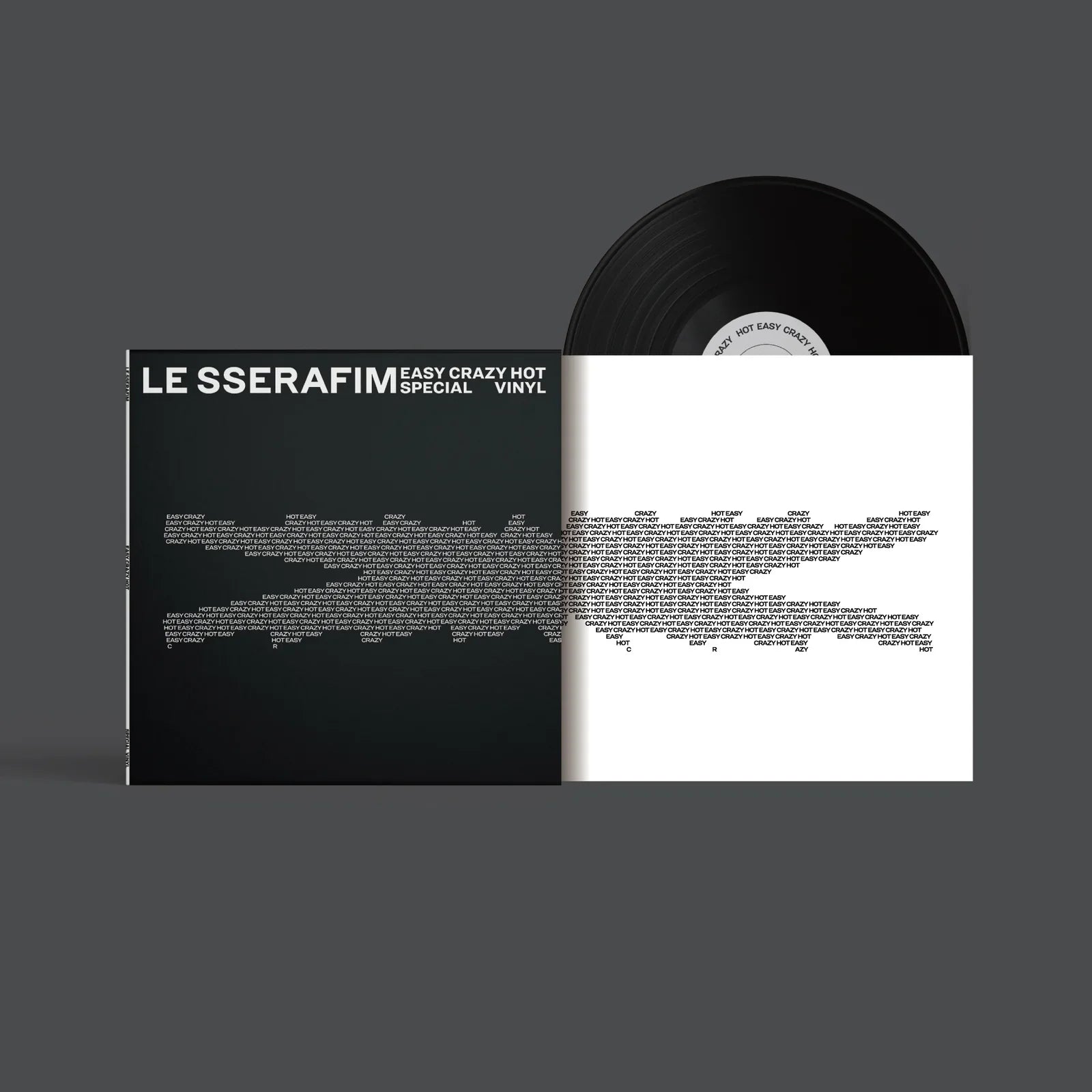 LE SSERAFIM - EASY-CRAZY-HOT - Indie Carbon Black LP [ Record ]