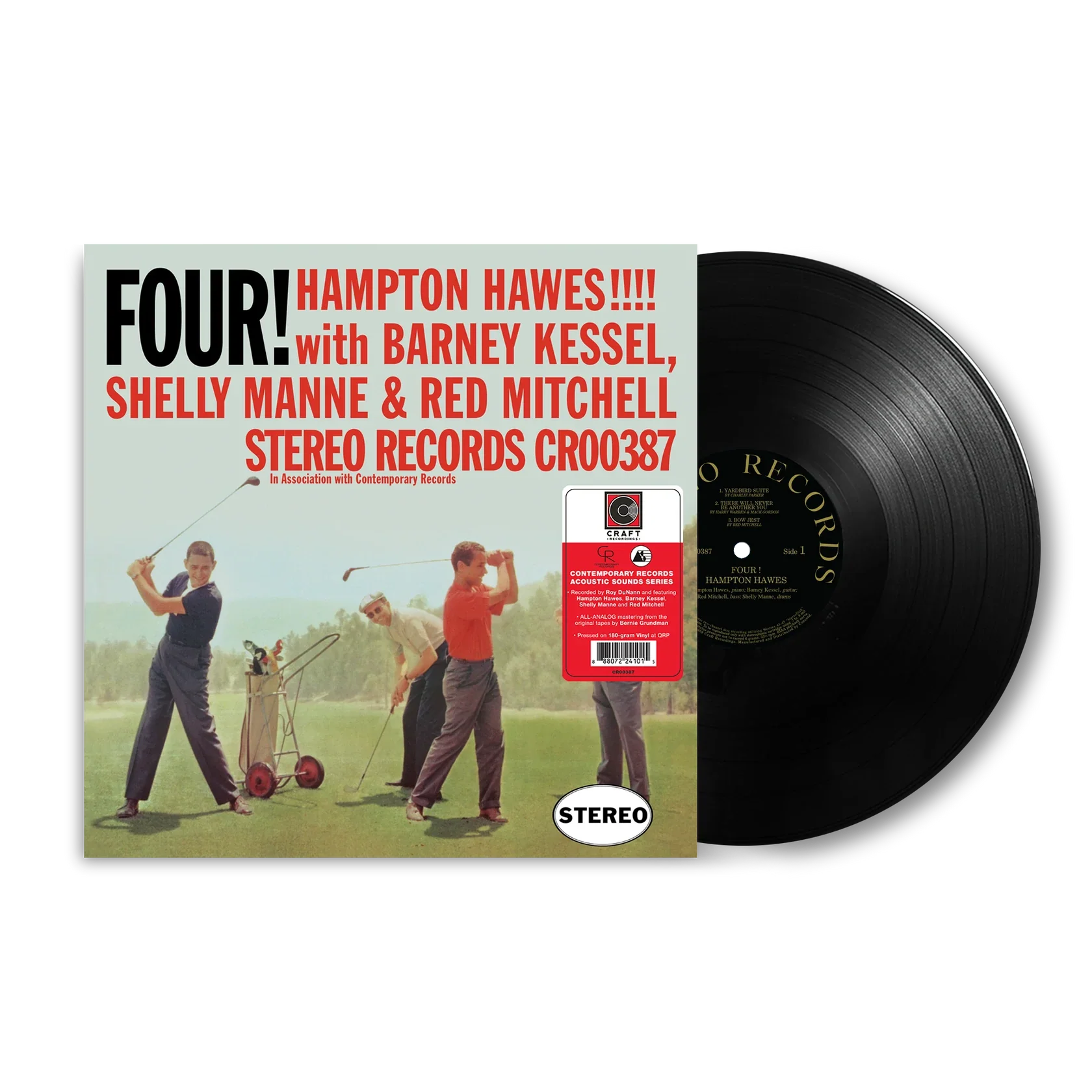 Hampton Hawes - Four! With Barney Kessel, Shelly Manne & Red Mitchell - Contemporary LP [ Record ]