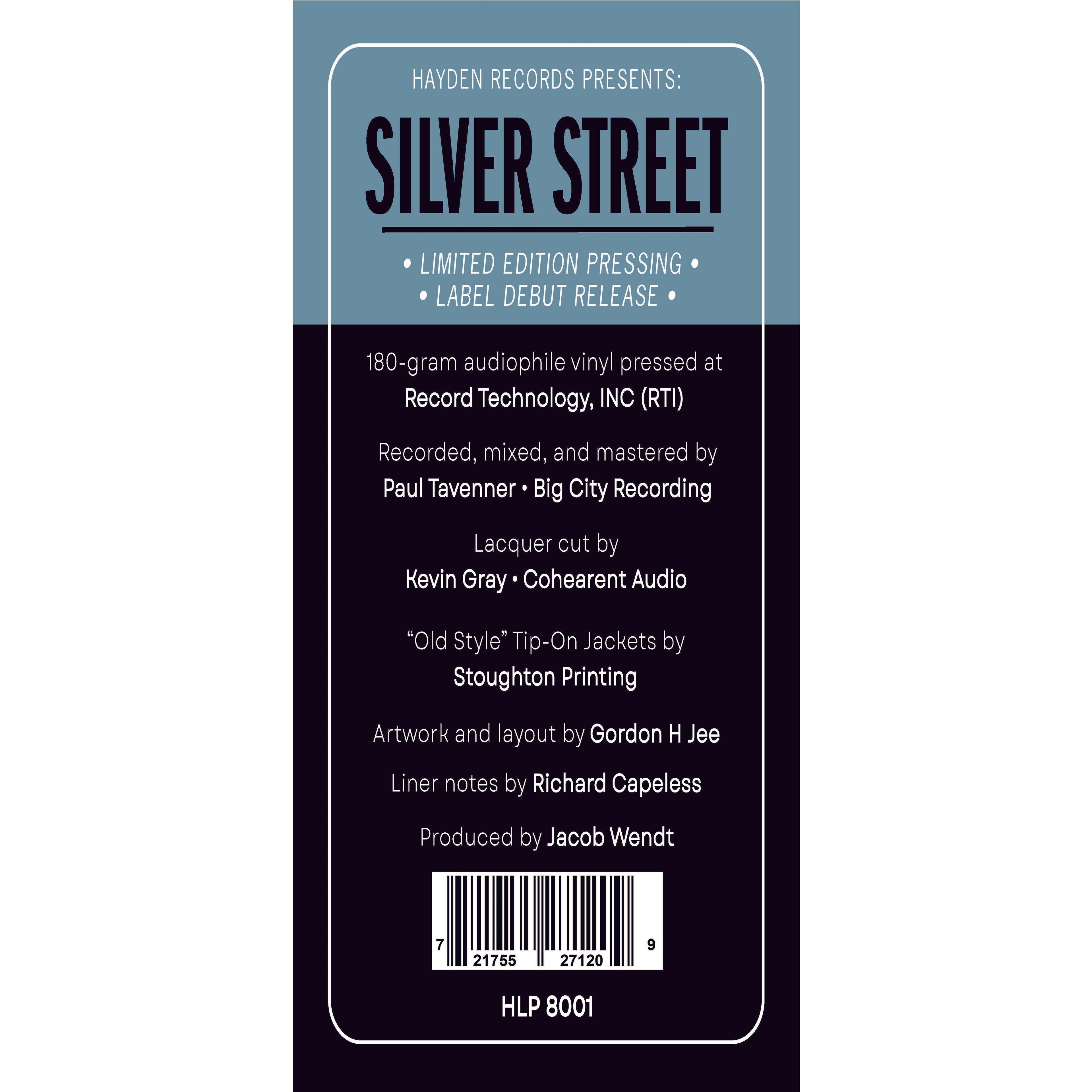 Jacob Wendt - Silver Street - LP [ Record ]